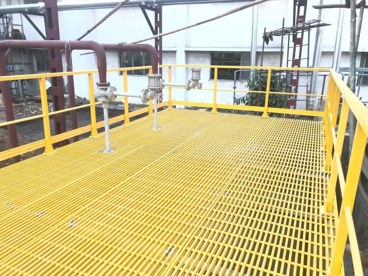 FRP Pultruded Grating Industrial Platform Application