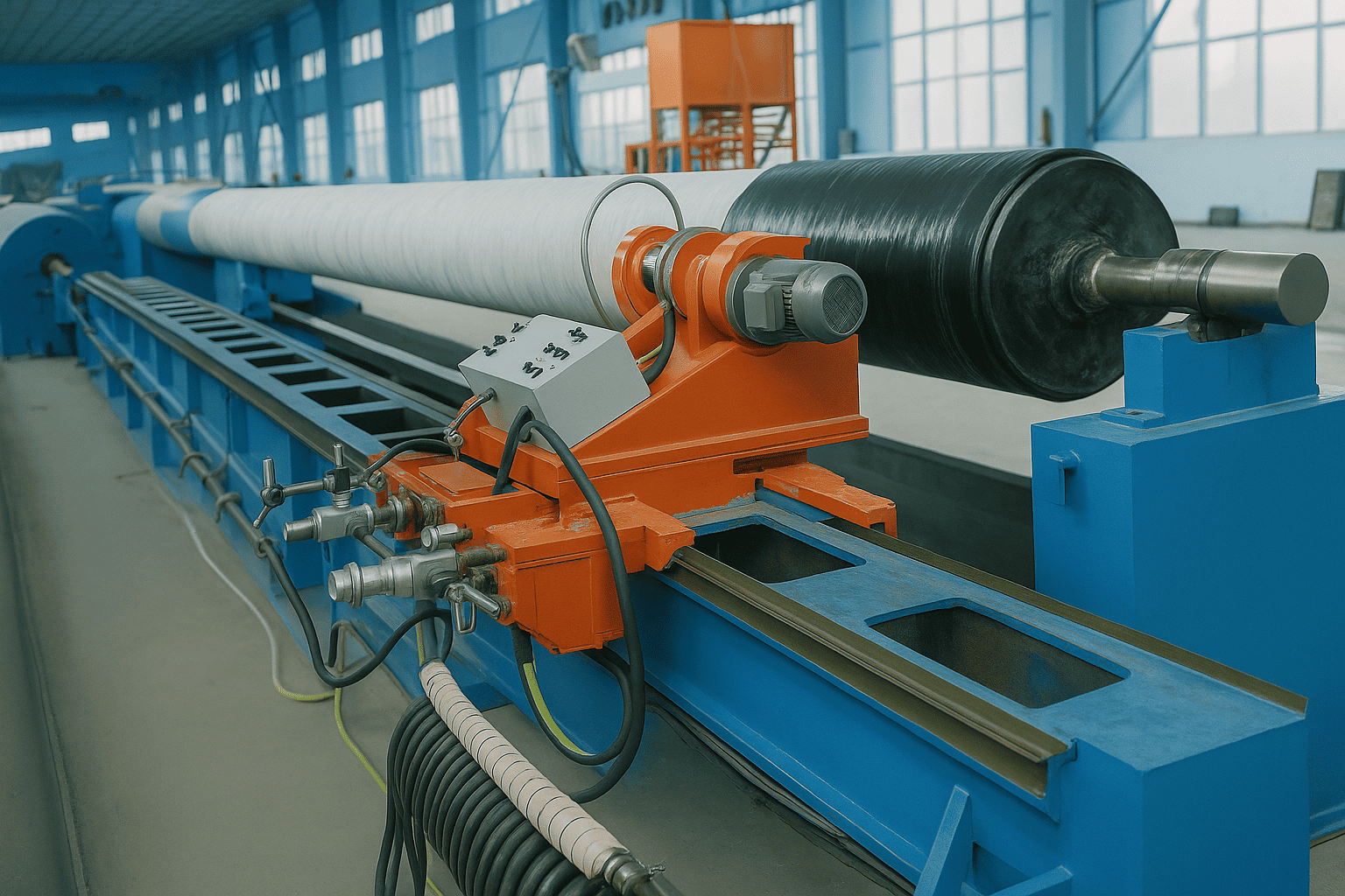 CNC machining center for precision pipe cutting and fitting fabrication