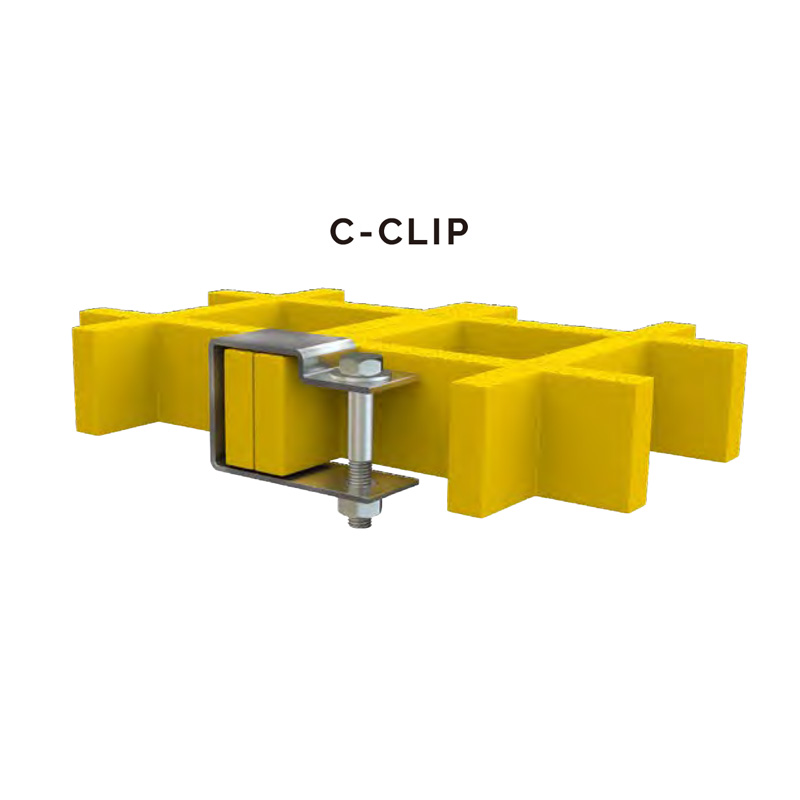 L Clip for grating